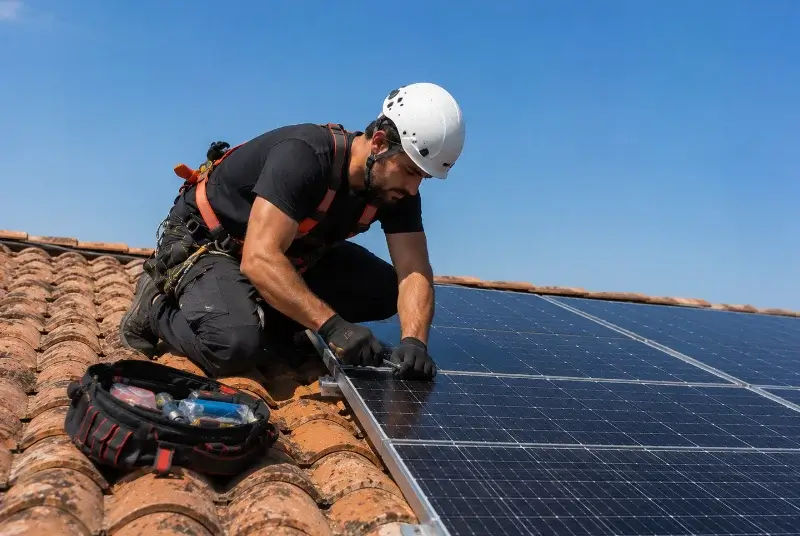Maintenance et monitoring de panneaux solaires à Montreuil-le-Gast