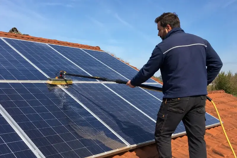 Nettoyage et entretien de panneaux solaires à Montreuil-le-Gast